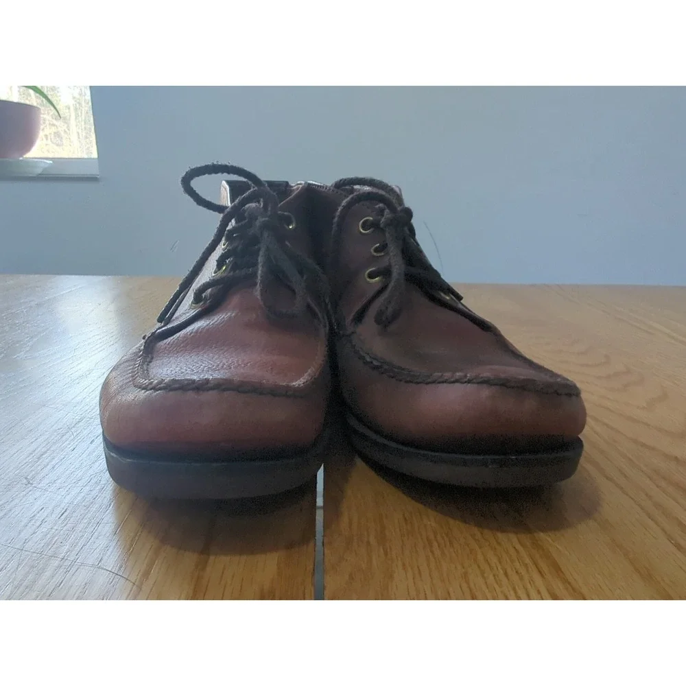 Gokey Company Sporting Chukka Ankle Leather Boots Moccasins Brown Mens 7.5 D